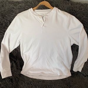 White long sleeve 3 button down